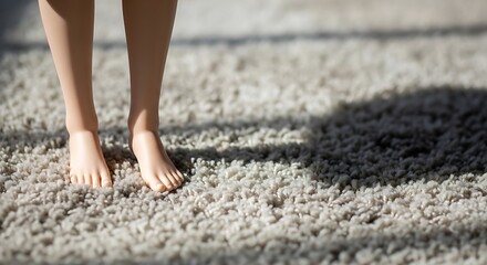 Doll Feet on Rug, No Body
