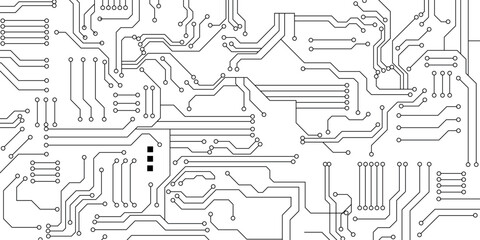 High tech technology geometric illustration