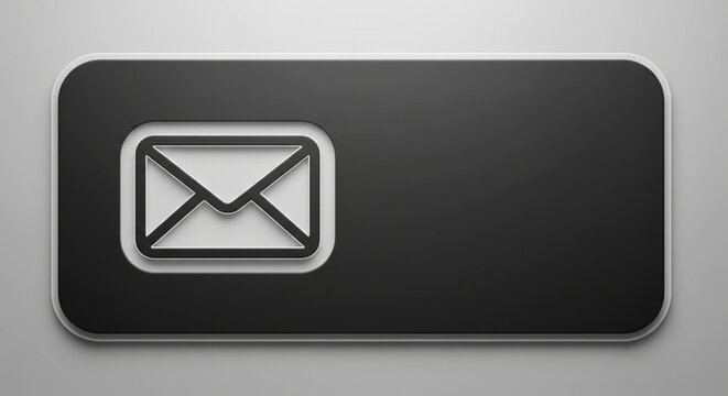 Stay Connected With This Modern Minimalist Email Icon Button, Perfect for Websites and Apps to Encourage Communication and Engagement, Clean Design