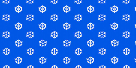 Cute snowflake on a blue background. Nice element for christmas banner, cards. New year ornament.