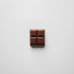 chocolate bar on white background, Top view and tasty