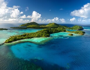 beautiful aerial view of iles des saintes a stunning carribean island in french guadeloupe guadeloupe