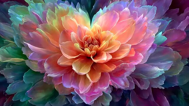 colorful dahlia flower