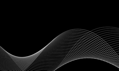 Artistic geometric line with colorful gradient background. perspectives of geometric abstraction.