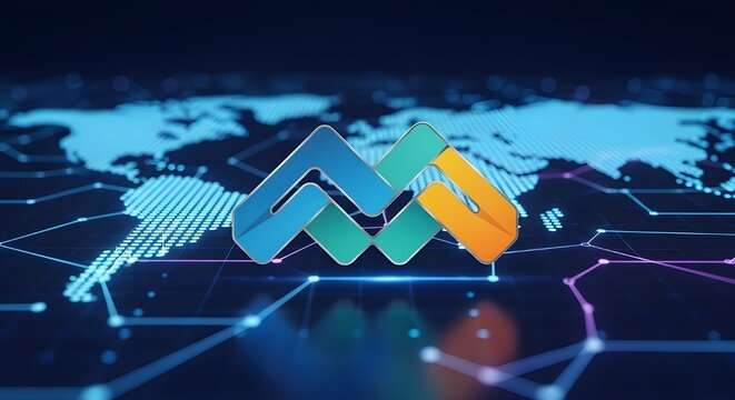 Modern global business solutions connect worldwide