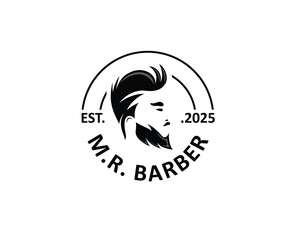 creative barbershop icon logo design inspiration