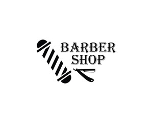 creative barbershop icon logo design inspiration