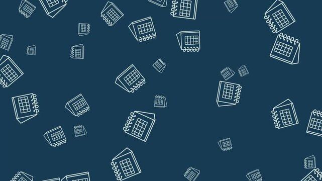 calendar background motion animation