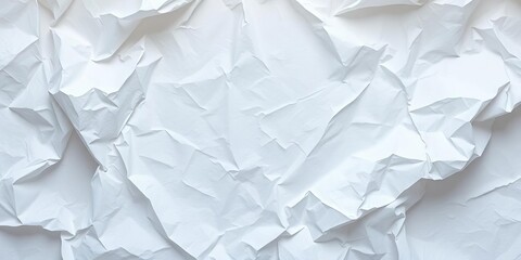 Obraz premium Delicate, translucent white tissue paper, crinkled texture, light, wrapping