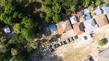 Kampung Pau, a Traditional Village in the eastern region of Sumba, is situated in a Valley and is passed by an abundant water source 