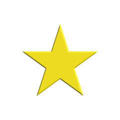 Obraz premium 3d golden star. 3d star icon.
