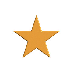 3d golden star. 3d star icon.