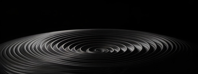 Abstract ripples on a dark surface