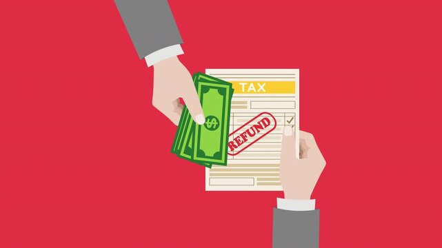Tax refund illustration 