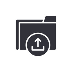 File Upload Icon Symbol for Data Transfer Process