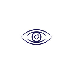 Obraz premium Eye symbol depicting observation and awareness, set against a minimalistic background