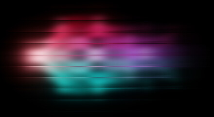 Vibrant High-Contrast Gradient Abstract Background &ndash; Electric Red, Orange, and Teal Horizontal Stripes Texture