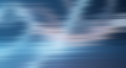 Calm Misty Blue and White Gradient Abstract Background &ndash; Minimal Swirl with Horizontal Light and Cool Tones