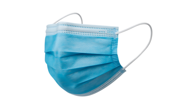 Blue surgical mask modern necessity