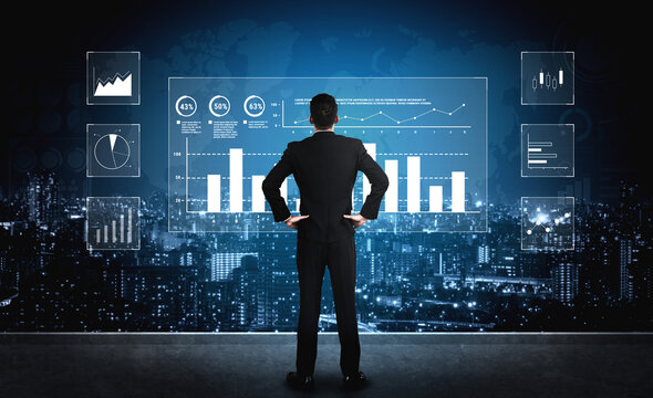 An interface for financial data analysis and stock market reporting. A collection of charts for tracking trends, performance, and investment data. Motif