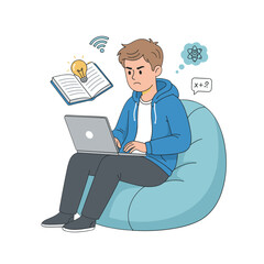 business man with laptop