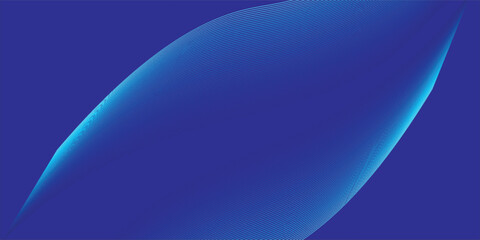 Abstract glowing wave lines on blue background. Dynamic wave pattern. Modern flowing wavy lines. Futuristic technology concept. Suit for banner, poster, cover, brochure, flyer, website
