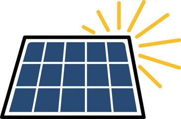 Solar Panel Icon Clean Energy Solution