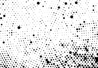 black and white dots, Abstract black and white halftone dot pattern vector illustration for seamless texture design background wallpaper