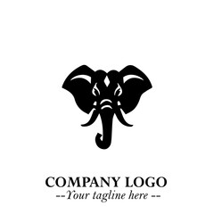 Majestic Elephant Logo Symbol with Elegant Minimalist Design and Powerful Modern Style
