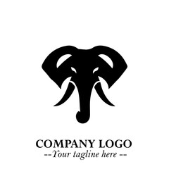 Majestic Elephant Logo Symbol with Elegant Minimalist Design and Powerful Modern Style
