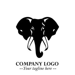 Majestic Elephant Logo Symbol with Elegant Minimalist Design and Powerful Modern Style
