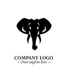 Majestic Elephant Logo Symbol with Elegant Minimalist Design and Powerful Modern Style
