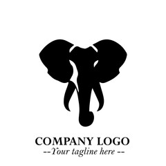 Majestic Elephant Logo Symbol with Elegant Minimalist Design and Powerful Modern Style
