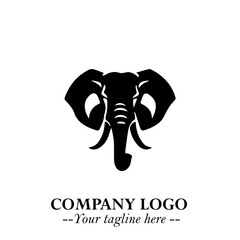 Majestic Elephant Logo Symbol with Elegant Minimalist Design and Powerful Modern Style
