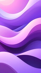 Abstract, layered curves in purple and pink gradients