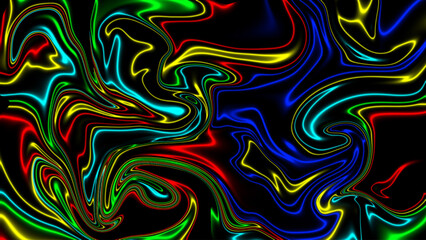 Neon Liquid Abstract Background