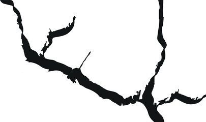 Cracked Texture: Cracked white wall texture. Surface cracks and fissures in ground. crack concrete white wall. Cracked soil texture transparent. Surface cracks and fissures in ground.