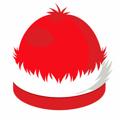 Santa hat isolated vector