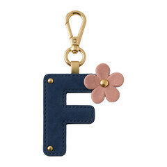 Chic 'F'  Capital Letter Keychain Charm 
