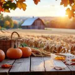 Harvesting autumn pumpkin picking in a rustic farm setting nature photography golden hour scenic landscape