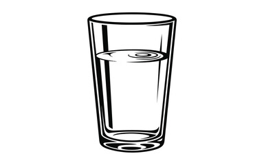 Vectorized water bottle for print, Decoration, sketch, wallpaper