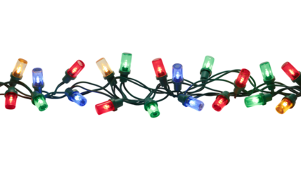 Colorful Christmas Light Holiday Glow
