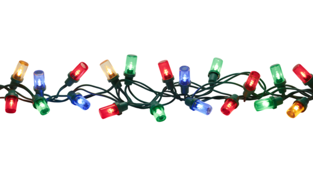 Colorful Christmas Light Holiday Glow