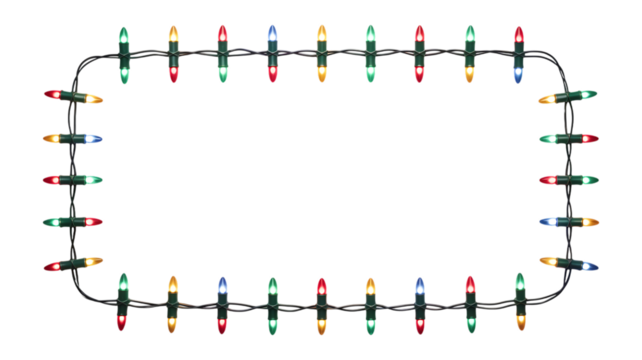 Colorful Christmas Light Bright Magic