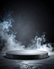 Dark smoky podium