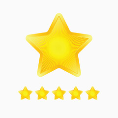 Stars set. Vector illustration