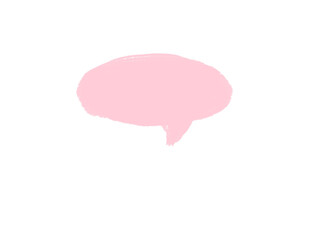 speech bubble on white background
