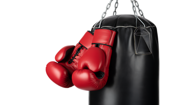 Red Boxing Gloves Power Punch