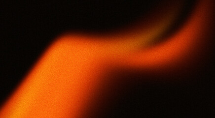 Retro glowing orange black gradient background with wave light texture, and grainy noise effect abstract banner backdrop poster design