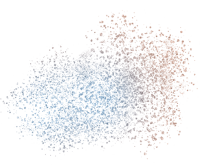 Rose Gold and Blue Glitter Elements